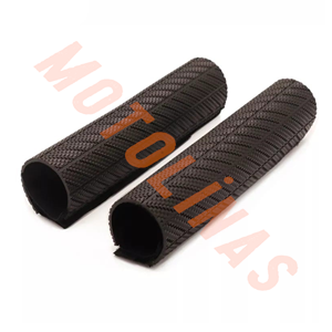 ÖN AMORTİSÖR KORUYUCU KARBON PLASTİK TAKIM CROSS 25CM - SİYAH