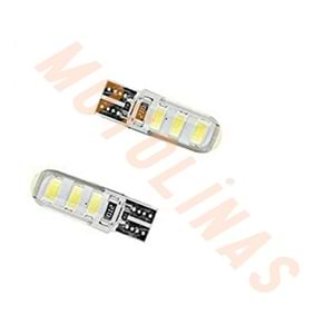 SİNYAL AMPUL [DİPSİZ] 12V ÇAKAR LED BEYAZ IŞIK ADET -