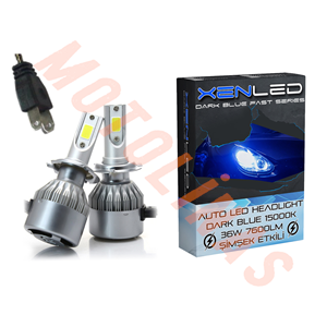 LED XENON H7 [BUZ MAVİ] ŞİMŞEK ETKİLİ [XEN LED] ZENON FANLI ADET FİYAT