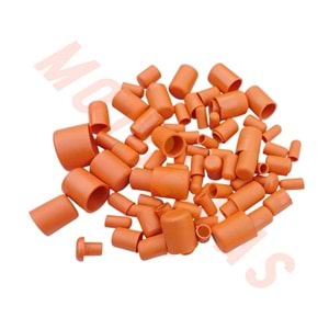 CİVATA SÜS SİLİKON TAPA SETİ TURUNCU - CG ASYA KUBA