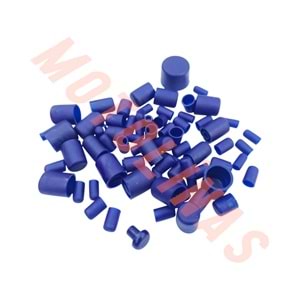 CİVATA SÜS SİLİKON TAPA SETİ MAVİ - CG ASYA KUBA