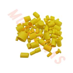 CİVATA SÜS SİLİKON TAPA SETİ SARI - CG ASYA KUBA