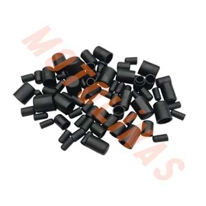 CİVATA SÜS SİLİKON TAPA SETİ SİYAH - CG ASYA KUBA