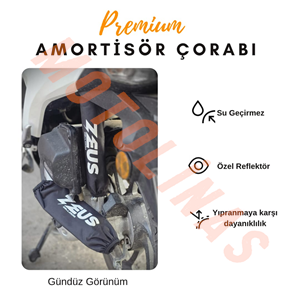 ARKA AMORTİSÖR ÇORABI KILIFI 2 ADET 29cm [REFLEKTÖRSÜZ/ZEUS] - UNİVERSAL