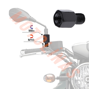 ALT 10mm TERS DİŞ - ÜST 8mm DÜZ DİŞ AYNA UZATMA
