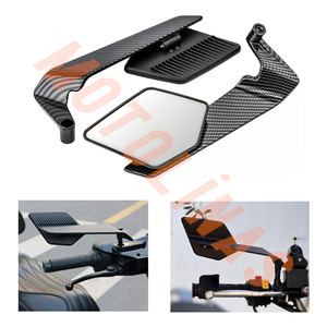 MODİFİYE ACI AYARLI AYNA TAKIMI NAKED YARASA AYNA [KARBON] - UNİVERSAL