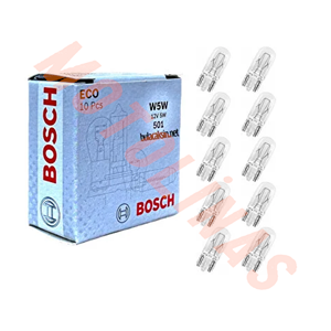 AMPUL [BOSCH] [DİPSİZ] ŞEFFAF CAM T10 12V - 5W - SİNYAL/PARK AMPULU
