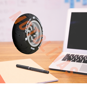 3D MOTOR LASTİĞİ TASARIMLI MASA ÜSTÜ DEKORATİF SAAT