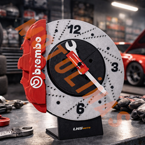 3D MOTOR DİSK BREMBO TASARIMLI MASA ÜSTÜ DEKORATİF SAAT