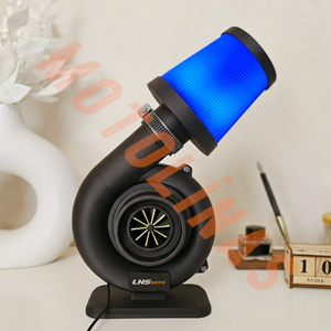 3D MOTOR TURBO TASARIMLI LAMBA [RGB LEDLİ] OFİS, ODA MASA ÜSTÜ APARATLI