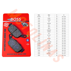 ÖN FREN DİSK BALATASI [BS496] ORGANİK -YAMAHA MT25,MT25 / R25, X-MAX250,X-MAX125, YZFR25 2015-2022