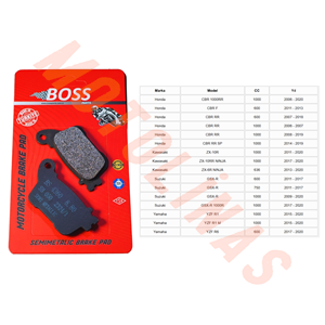 ARKA FREN DİSK BALATASI [BS436] ORGANİK - CBR1000RR, ZX-10R,GSX-R, YZF R1,YZF R6