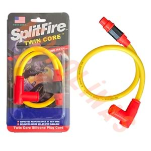 BUJİ KABLOSU VE BUJİ BAŞLIĞI 53cm 8.8mm ÇİFT KABLO [SARI] - MODİFİYE