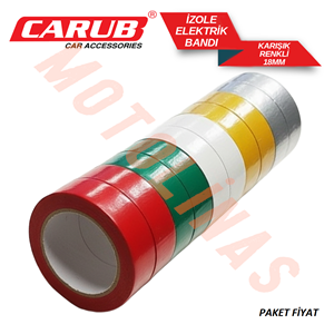 İZOLEBANT [CARUP] KARŞIK RENK] 18mm - 10 ADET FİYAT
