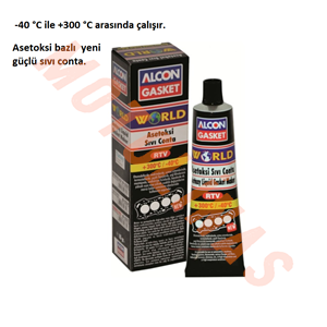 SIVI CONTA BAŞLIKLI+MENGENE [GRİ] WORLD ASETOKSİ 300° 50gr - ALCON