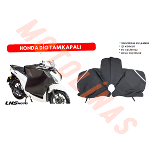 LNSMOTO PRİME DİZ ÖRTÜSÜ [HONDA DİO - ÖNDEN BAĞLAMA] - DERİ/TERMAL