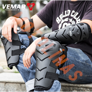 DİZLİK + DİRSEKLİK MAFSALLI SET [VEMAR] ÇANTALI - MOTOSİKLET, ATV, BİSİKLET
