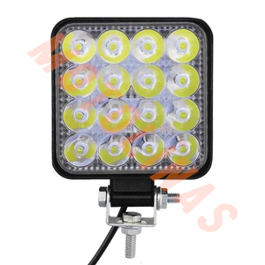 SİS FARI KARE BEYAZ 16 LEDLİ 12/80V - 48W ADET 10 X 10 CM - UNİVERSAL