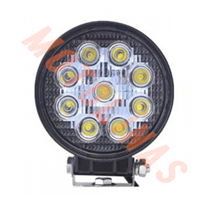 SİS FARI YUVARLAK BEYAZ 9 LEDLİ 12/80V - 27W ADET - UNİVERSAL