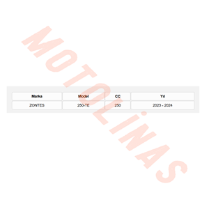 VARYATÖR FİLTRESİ [BS7000] PERFORMANS- ZONTES 250TE 2023 - 2024