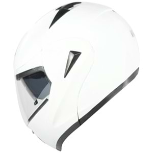 ÇENE AÇILIR VİZÖRLÜ KASK [VRT]] [BEYAZ] [XL] CE BELGELİ- OEM