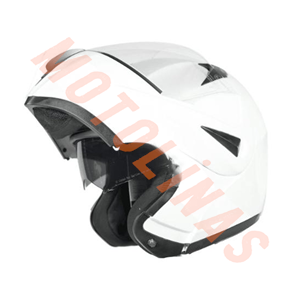 ÇENE AÇILIR VİZÖRLÜ KASK [VRT]] [BEYAZ] [XL] CE BELGELİ- OEM