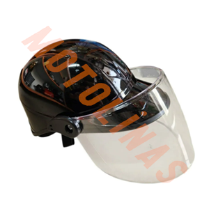 KASK JOKEY SİYAH FİTİLLİ CAMLI - UNİVERSAL