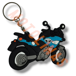 ANAHTARLIK, MASKOT SİLİKON İTHAL [ENDURO MOTOR MAVİ]