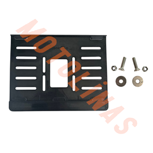 MOTOSİKLET PLAKALIK [ KIRILMAZ PLASTİK ] 15x25cm + CİVATA SETİ