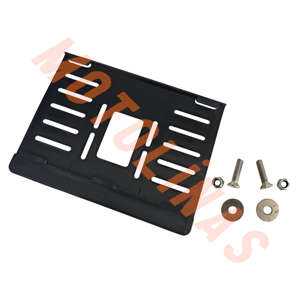 MOTOSİKLET PLAKALIK [ KIRILMAZ PLASTİK ] 15x25cm + CİVATA SETİ