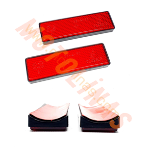 REFLEKTÖR ÖN AMORTİSÖR İÇİ OVAL YAPIŞMA 2 Lİ (UZUN) TURUNCU - MUHTELİF