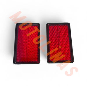 REFLEKTÖR ÖN AMORTİSÖR İÇİ OVAL YAPIŞMA 2 Lİ (KARE) KIRMIZI - MUHTELİF