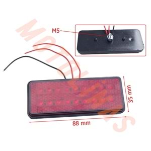 ÇAKAR REFLEKTÖR 18 LEDLİ 2 FONKSİYONLU 12-24V (ADET)