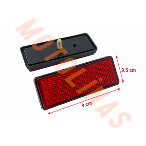 ÇAMURLUK REFLEKTÖR DİKDÖRTGEN KIRMIZI ( ADET ) - MOTOSİKLET EBIKE