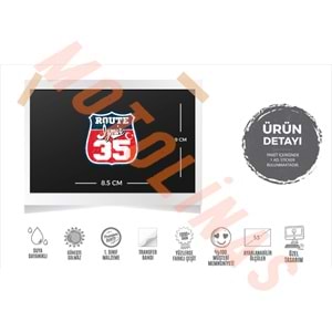 ŞEHİR ETİKETİ ROUTE 35-İZMİR STİCKER PREMİUM