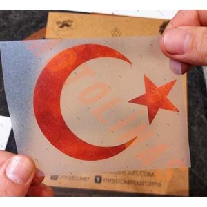 AY YILDIZ ETİKET REFKELTÖRLÜ ÖZEL SERİ KAN KIRMIZI ETİKET