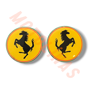 STİCKER 3D DAMLA FERRARİ-İTALY/SARI 2’Lİ 4x4 CM – UNIVERSAL