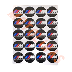 DAMLA ETİKET 5x5cm [ 20 ADET FİYATI] BMW SİYAH