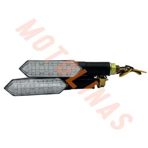 SİNYAL SARI IŞIK - KAYAN LED 1037 [TAKIM] [OPTİK CAMLI] E BELGELİ