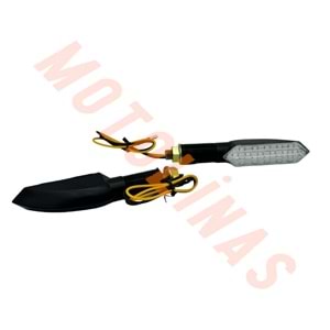 SİNYAL SARI IŞIK - KAYAN LED 1037 [TAKIM] [OPTİK CAMLI] E BELGELİ