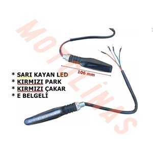 SİNYAL KAYAN LED SARI IŞIK / KIRMIZI PARK ÇAKAR - [TAKIM] KL020-4 E BELGELİ