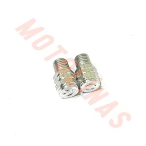 AYNA YERİ CNS DEKOR VİDA 2li FİYAT 10mm [PAKET:25 SET] - NİKEL