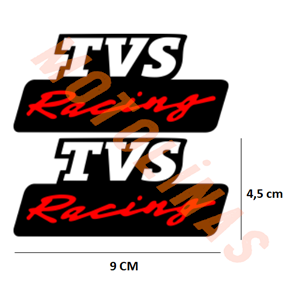 STİCKER TVS RACİNG MODEL 2 9cmX4,5cm - 2 ADET