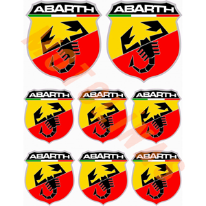 STİCKER SETİ [A4] [ABARTH LOGO 8 PARÇA] - UNİVERSAL