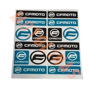 CFMOTO STİCKER SETİ 16 PARÇA [A4] - UNİVERSAL
