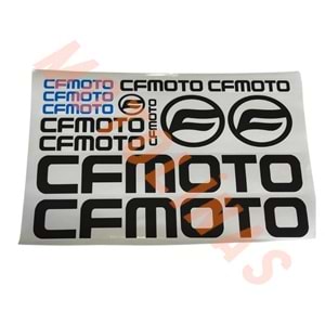 CFMOTO STİCKER SETİ 13 PARÇA [A4] - UNİVERSAL