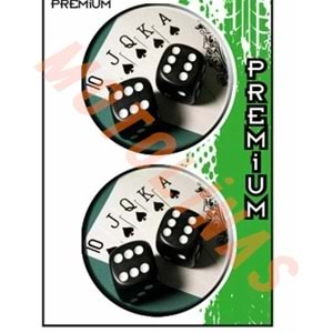 DAMLA STİCKER 2 li ZAR KAĞIT [5X5 cm] DAMLA SİLİKON ETİKET