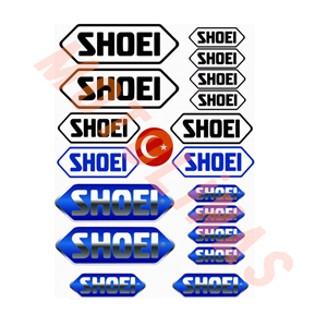 STİCKER SETİ [A4] [SHOEI KASK ETİKETİ] - UNİVERSAL