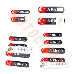 KAN GRUBU 4 lü SET DAMLAR STİCKER (AB RH - )