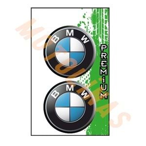 DAMLA STİCKER 2 li [5X5 cm] BMW DAMLA SİLİKON ETİKET